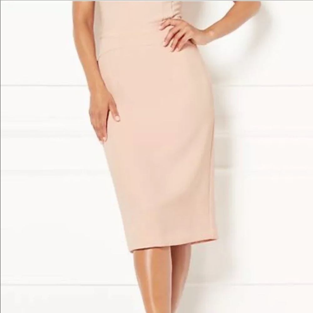 Eva Mendes Collection Elegant Classy Pencil Skirt Size 2 “Fuzzy Peach”